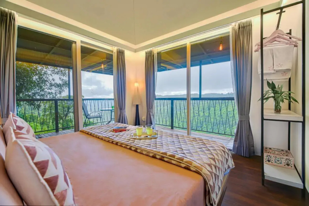 SaffronStays Verandah by the Valley, Panchgani - luxury villa and treehouse with beautiful valley and lake views