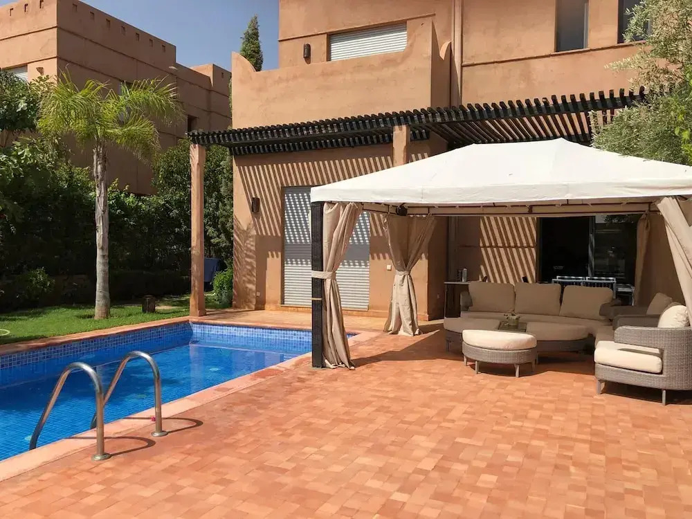 Villa With 3 Bedrooms in Marrakesh, With Wonderful Mountain View, Private Pool, Enclosed Garden - 30 km From the Slopes