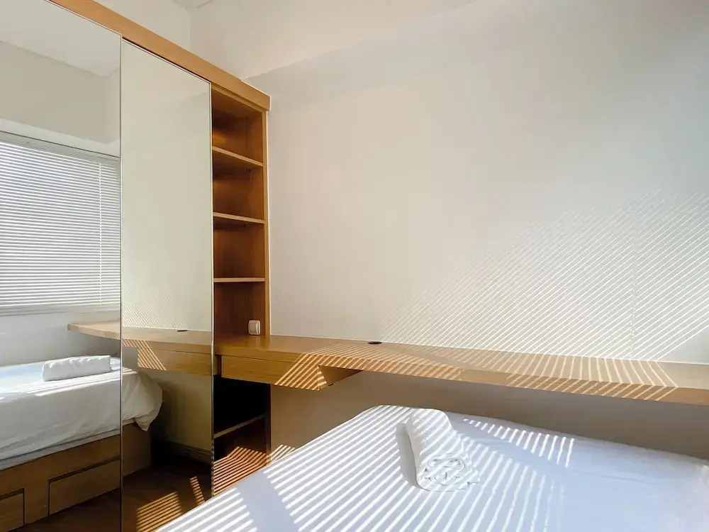 Spacious And Homey 2Br With Work Space At Meikarta Apartment