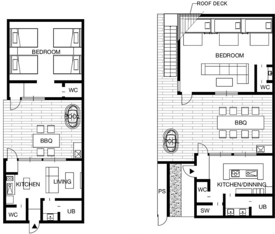 Rakuten STAY VILLA Awaji 104 4 double beds, capacity of 8 persons