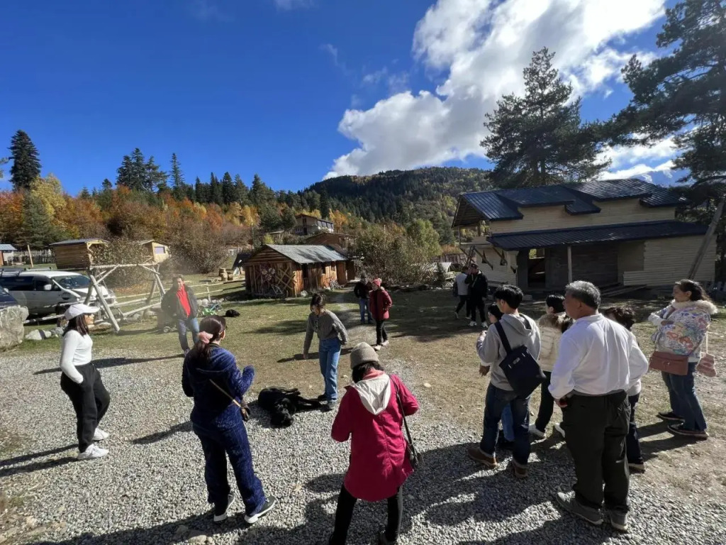 Heshkili huts Svaneti