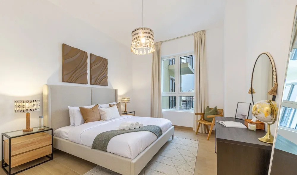 Manzil - 1BR | Near La Mer Beach | Pool & Sea View
