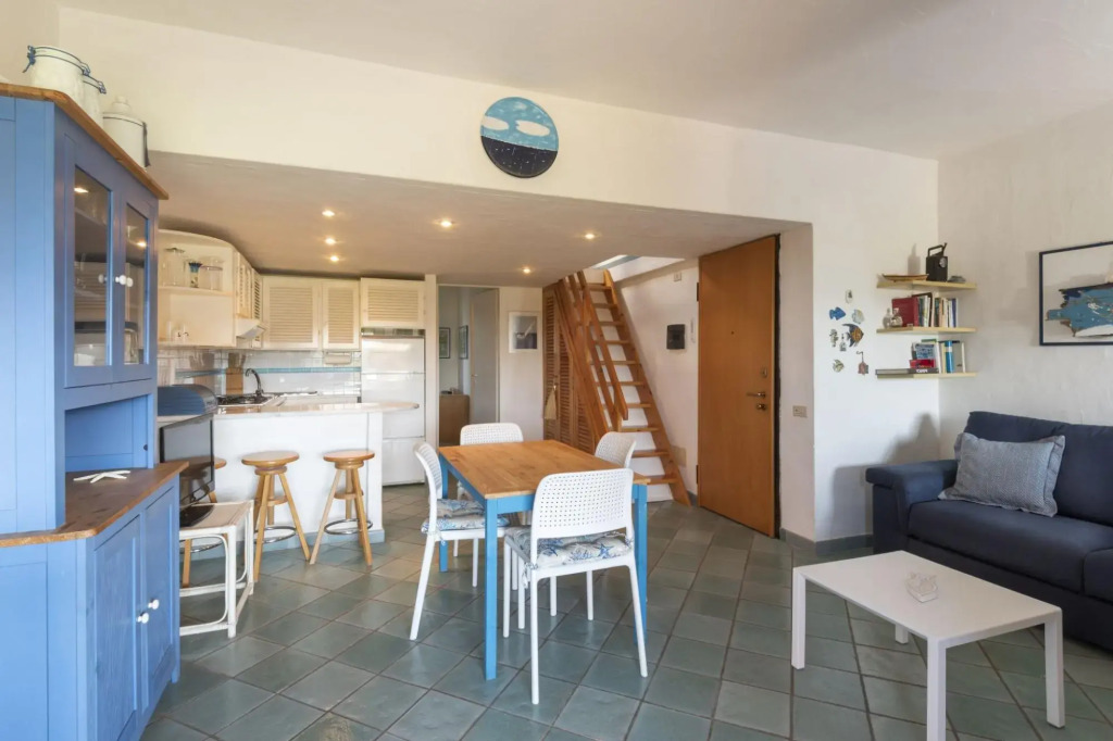 The apartment has one bedroom with bathroom and another small mezzanine room with a small bathroom,-CONCADA L11