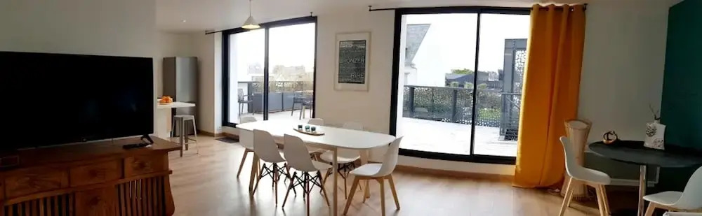 House With 3 Bedrooms in Locquirec, With Wonderful sea View, Furnished Terrace and Wifi - 500 m From the Beach