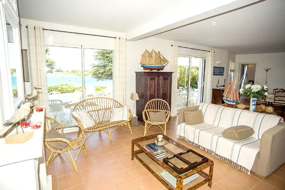 House With 6 Bedrooms in Saint Philibert, With Wonderful sea View, Fur