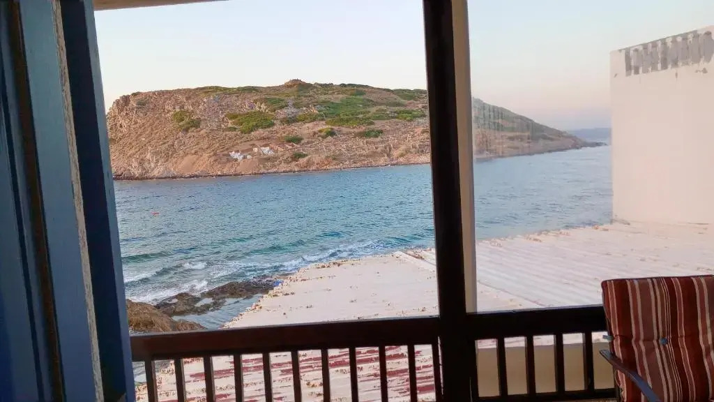 on the sea Despoina apartment at Mochlos Creta