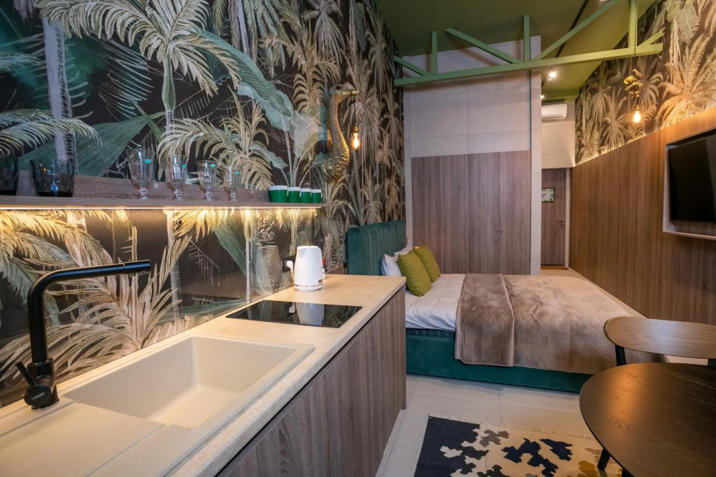 Twin studio apartments in the center near Most City