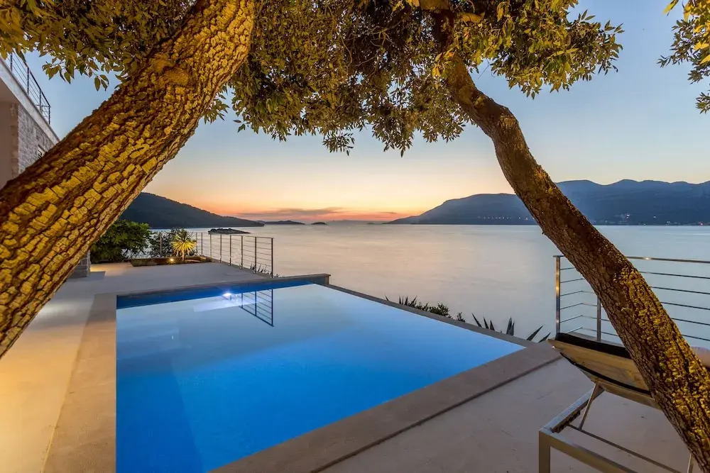 Beachfront Villa Poseidon with Heated Pool