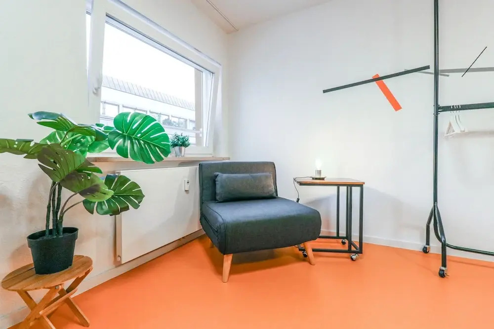 Modern hostel room for 3