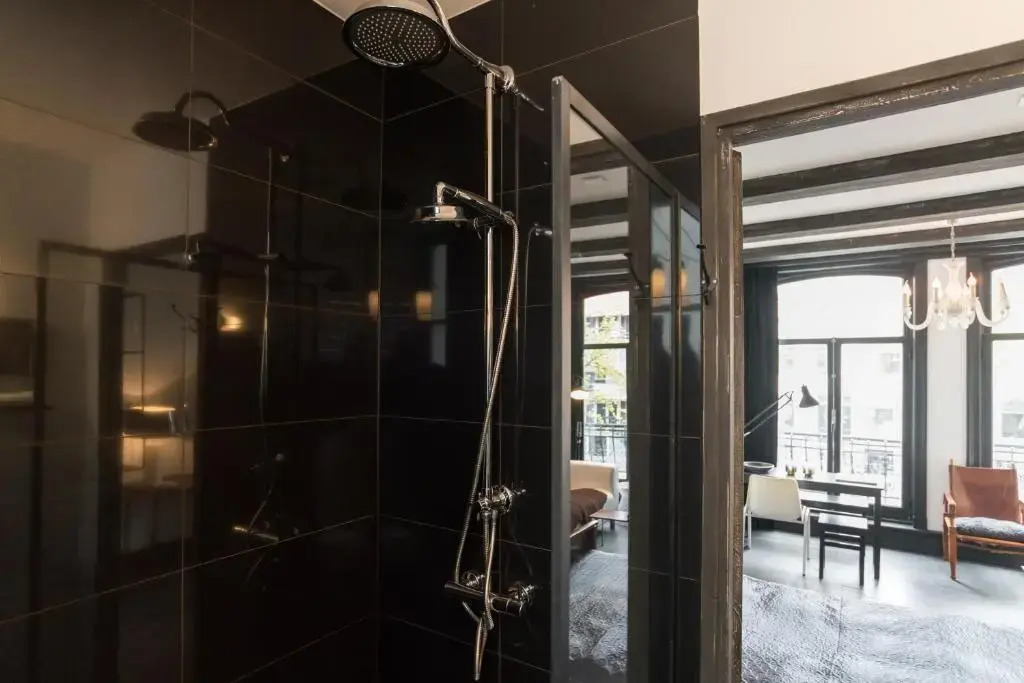 JoyJoyJoy the Black Beauty ecolicious studio in a canal house with French balcony with view on the canals