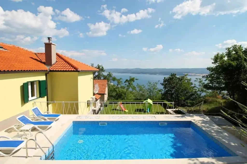 Villa Maruncela with sea and island views, 5 bedrooms, private pool, gym