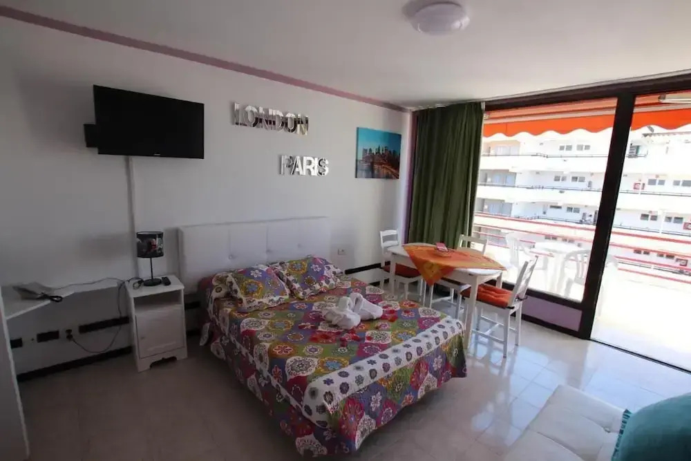 The Olimpia Building, Located Next to Playa del Bobo in Playa de las Americas,