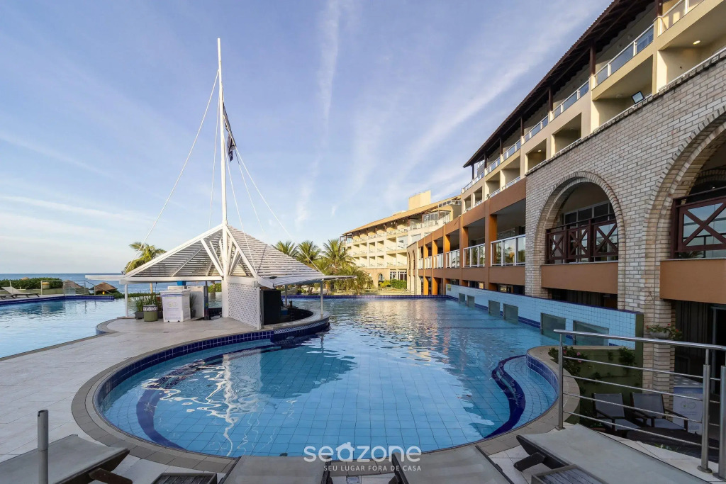 Flat Vista mar Dentro de Resort de Luxo Sto2206