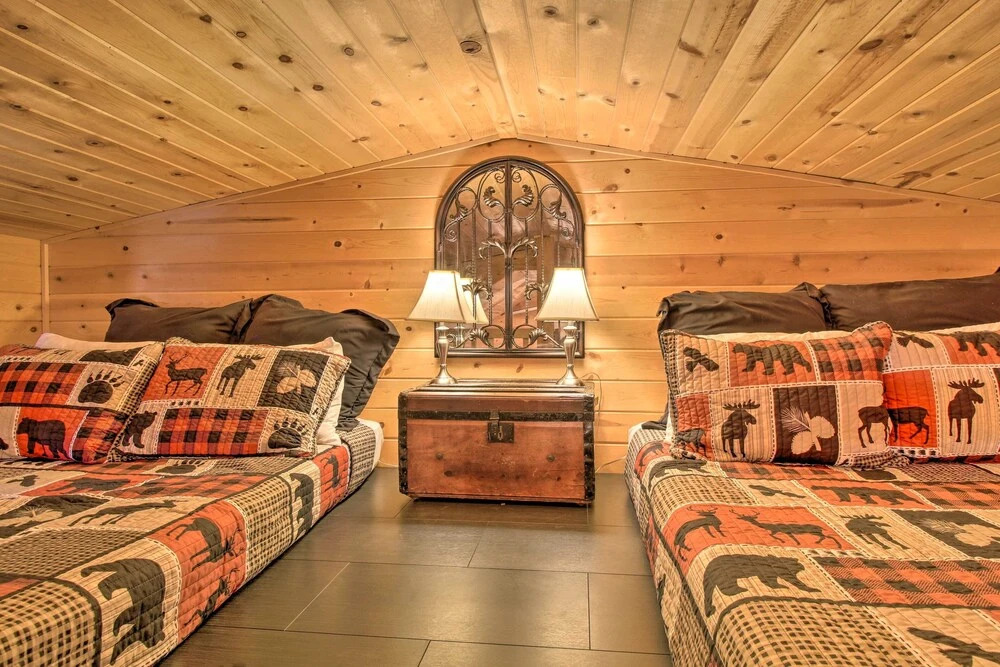 Lakeside Cabin on 2 Acres w/ Fire Pit + Hot Tub!
