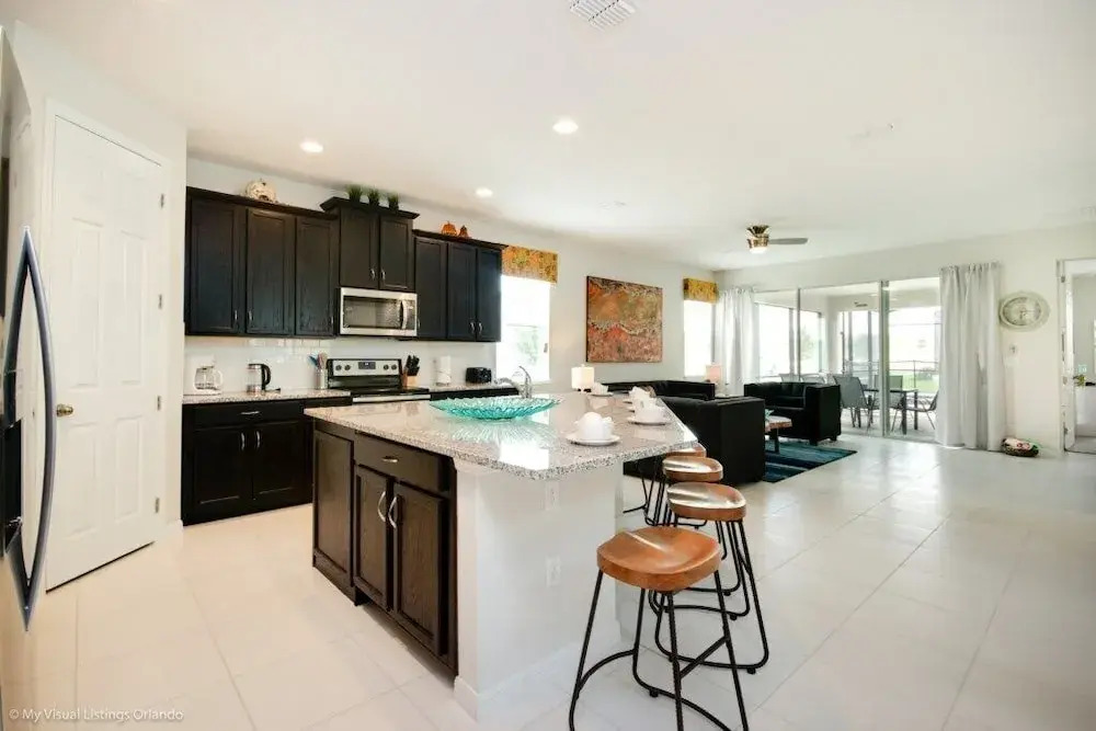 Large 7 Bed Pool Near Disney For 14 Guests! 7 Bedroom Villa