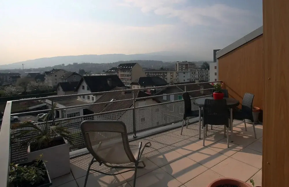 Home on the roof with calm and tranquility