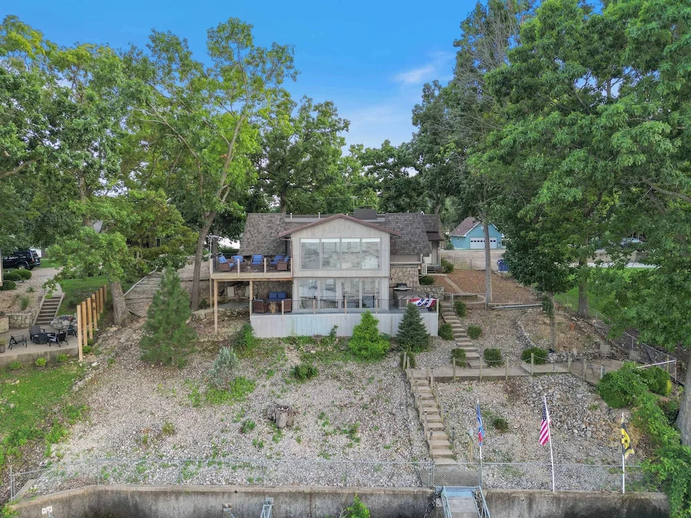 Lakefront Home Private Dock With Main Channel View