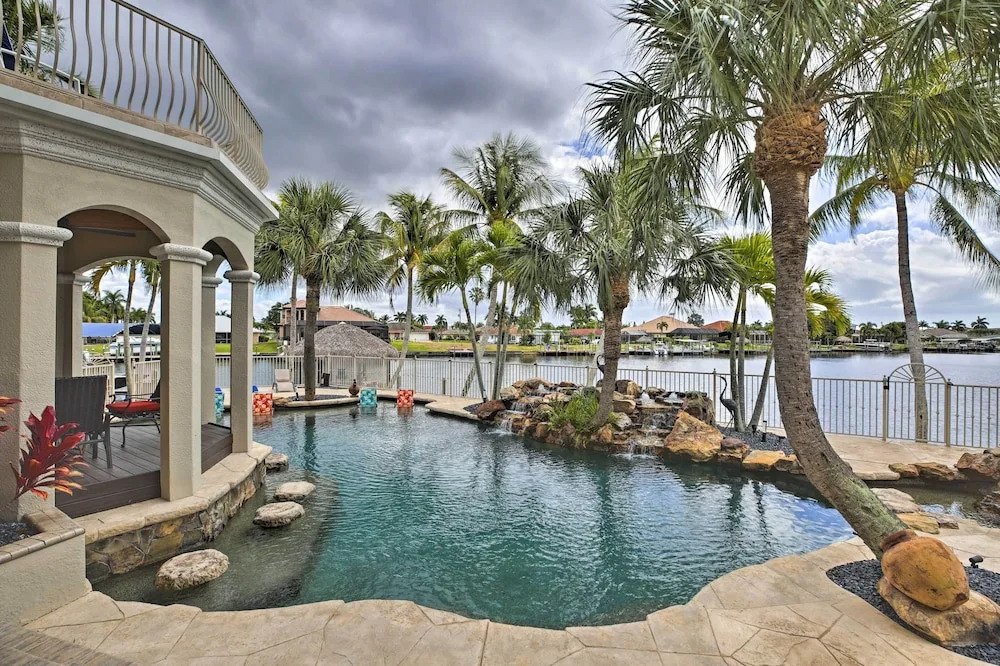 Luxe Cape Coral Escape w/ Boat Dock + Cabana!