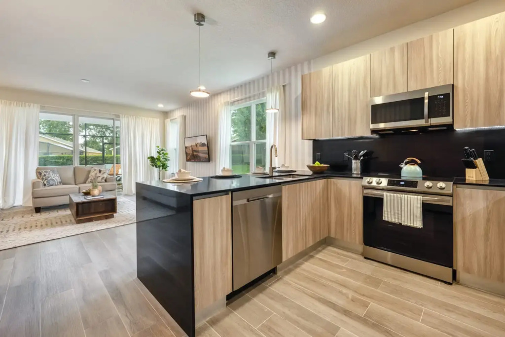 Modern and spacious home with private pool near Disney