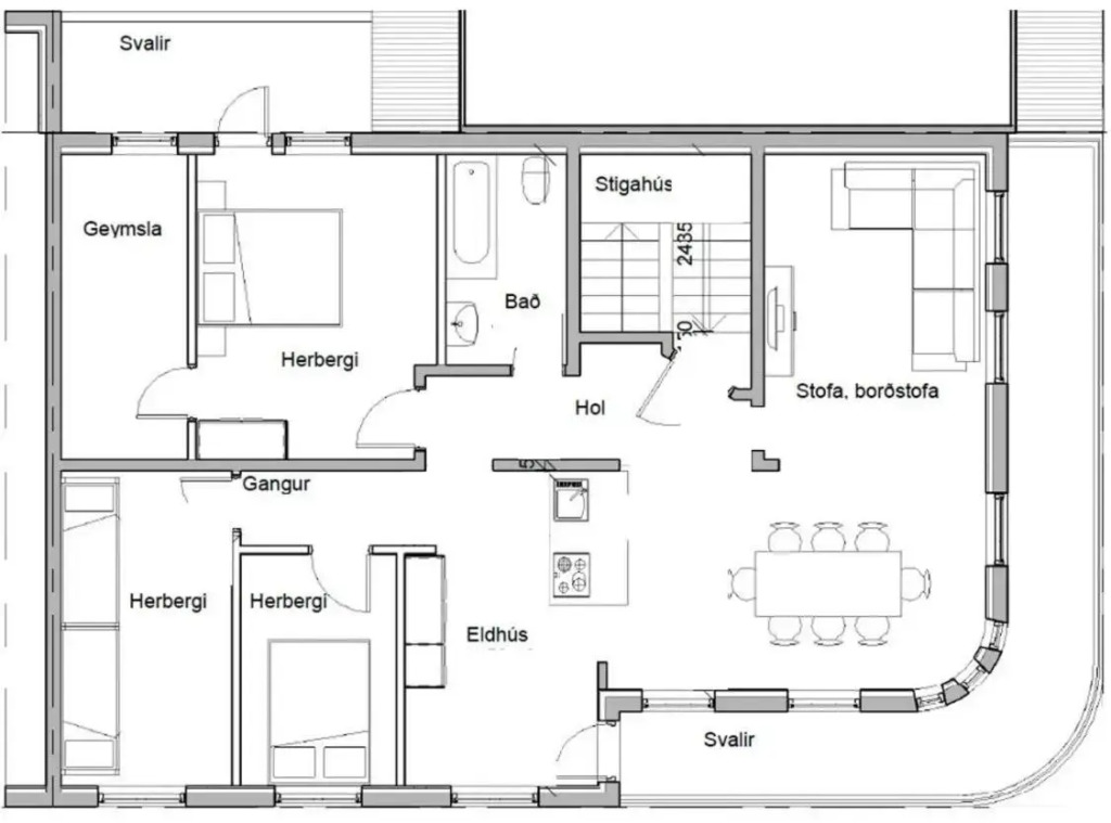 Lovely Penthouse downtown with 3 bedrooms