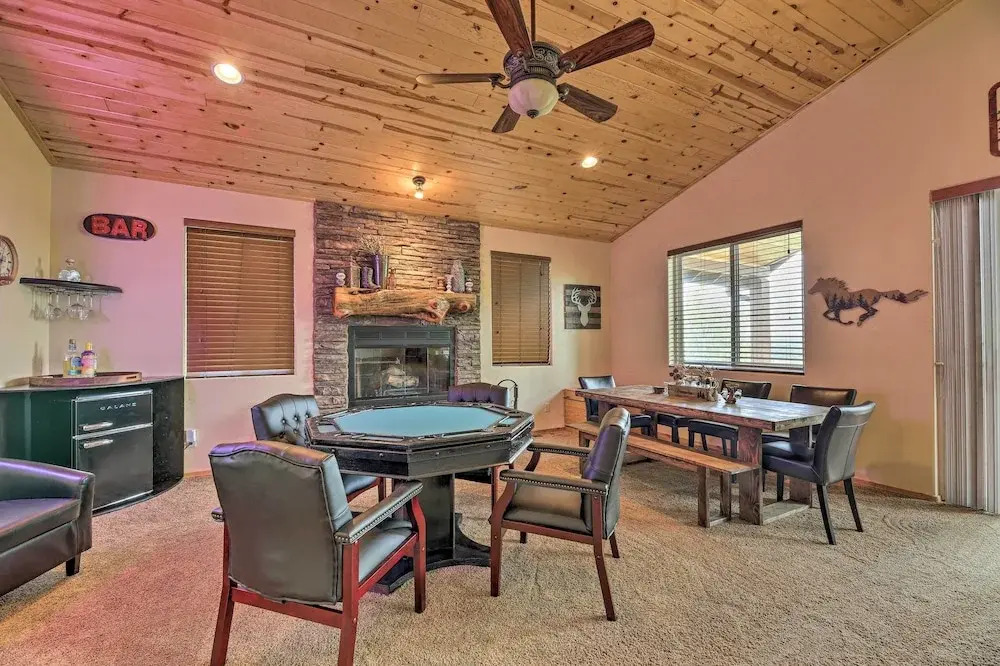 Deck & Views: Dog-friendly Cabin in Show Low!