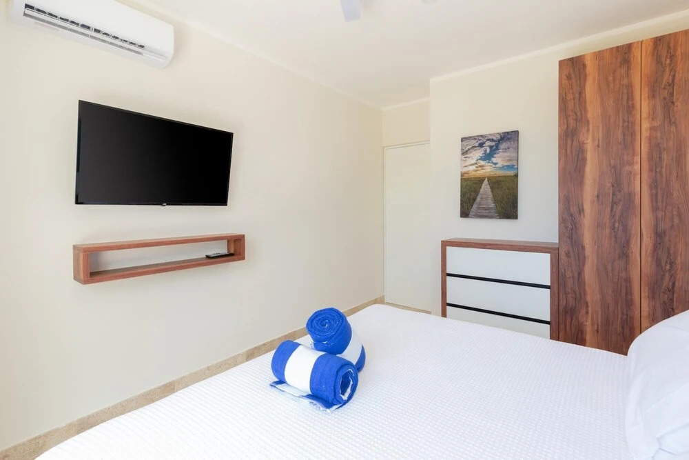 Excellent Modern Apartment in Aldea Zama Movie Theater Rooftop Pool Close to the Beach