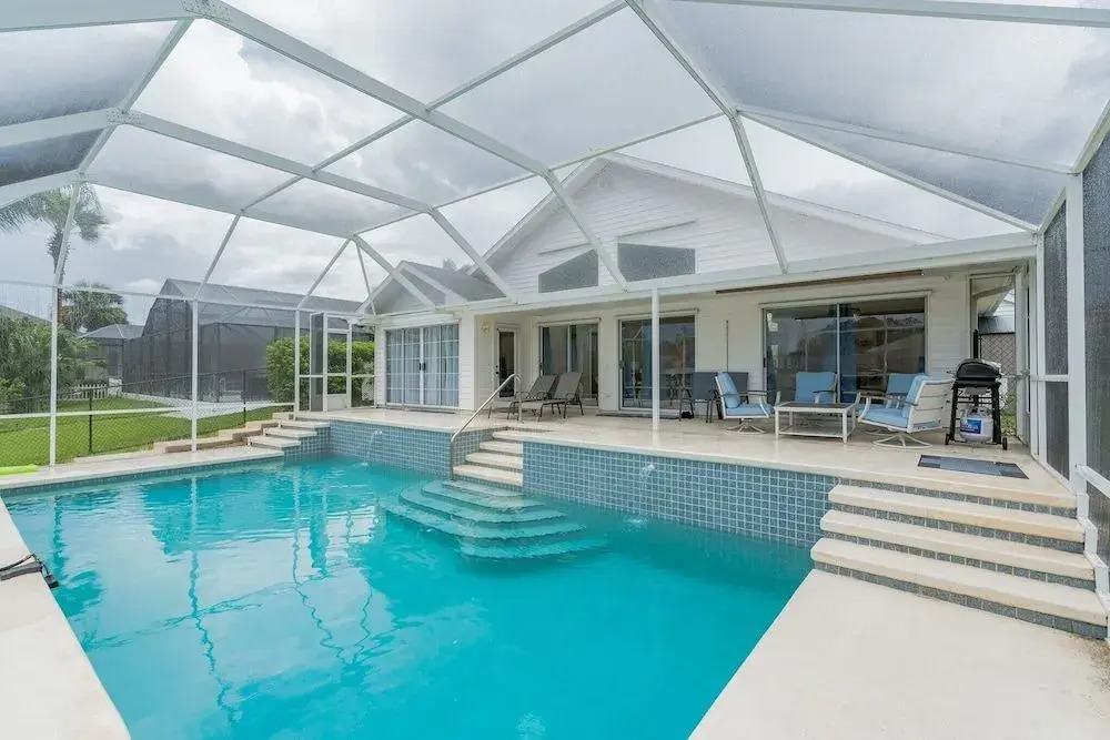 Peaceful Waterfront Pool Home 3 Bedroom Home by RedAwning