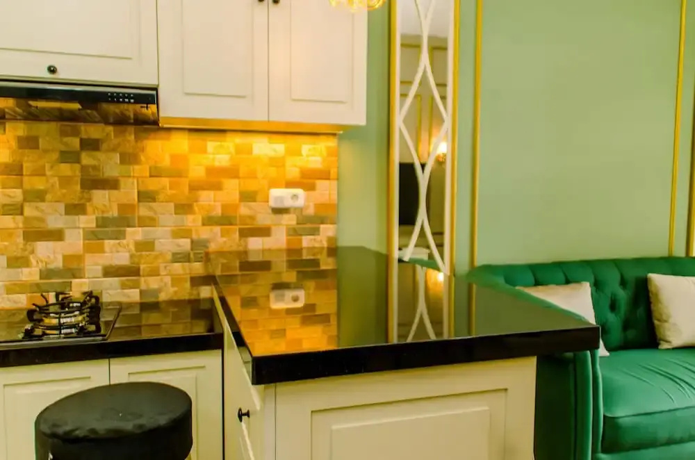 Comfort and Homey 2BR at Transpark Bintaro Apartment By Travelio