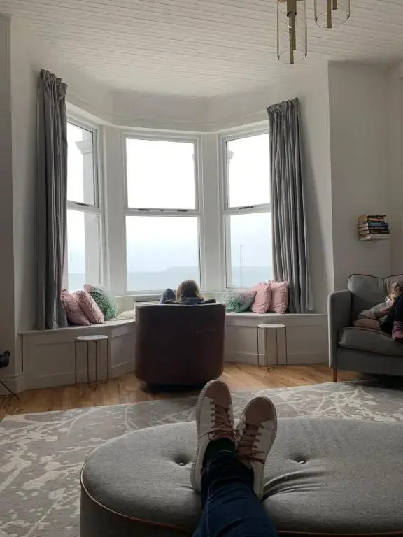 Stunning 3 bed seafront mansion building sleeps 6 adults or 8 with kids