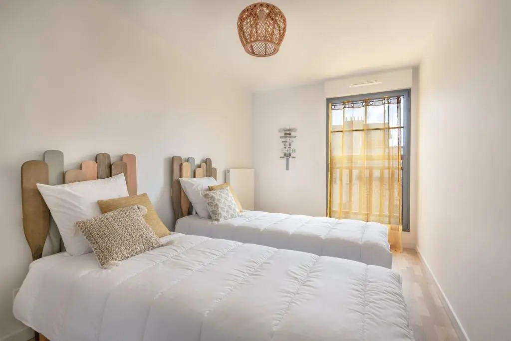 Bel appartement pour 6 personnes avec balcon en bord de mer