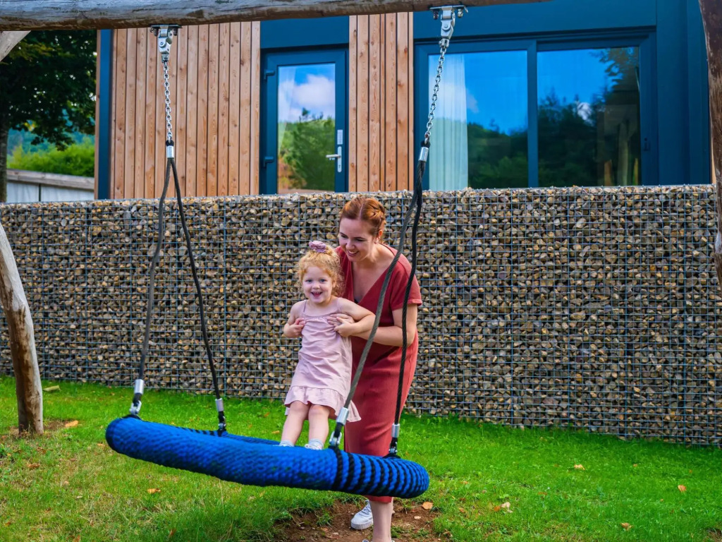 Modern chalet with air conditioning, in a holiday park, in a natural environment