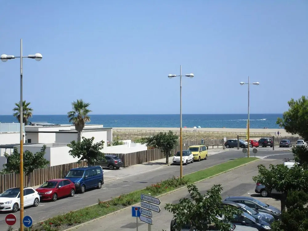 Studio in Le Barcarès, With Wonderful sea View and Furnished Balcony -