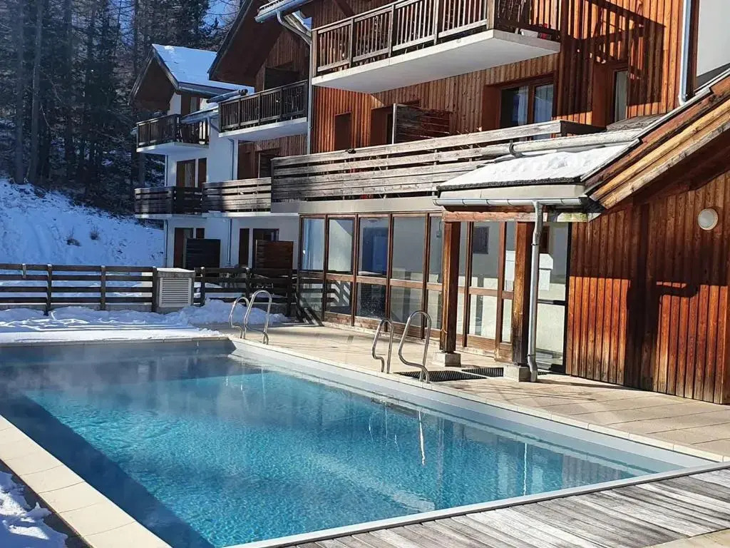 Chalet de standing avec piscine, sauna et hammam - 6/7 pers, au pied des pistes Les Orres 1800 - FR-1-322-434