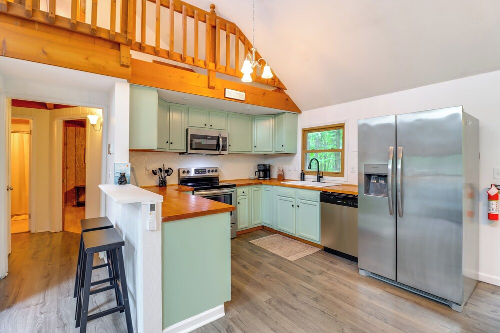 1 Mi to Lake, Golf & Ski Access: The Hideout Home!