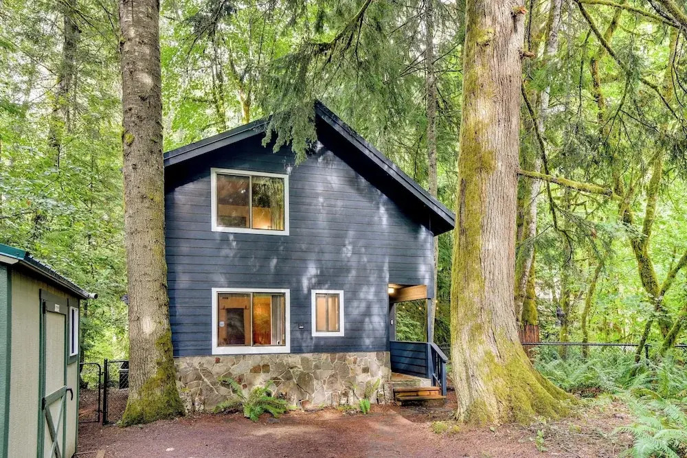 Rhododendron Creekside Cabin w/ Hot Tub & Fire Pit