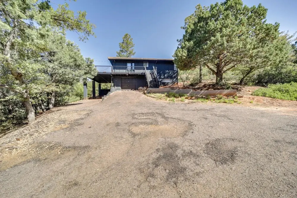 Pine Cabin w/ Large Deck & Scenic Mountain Views!