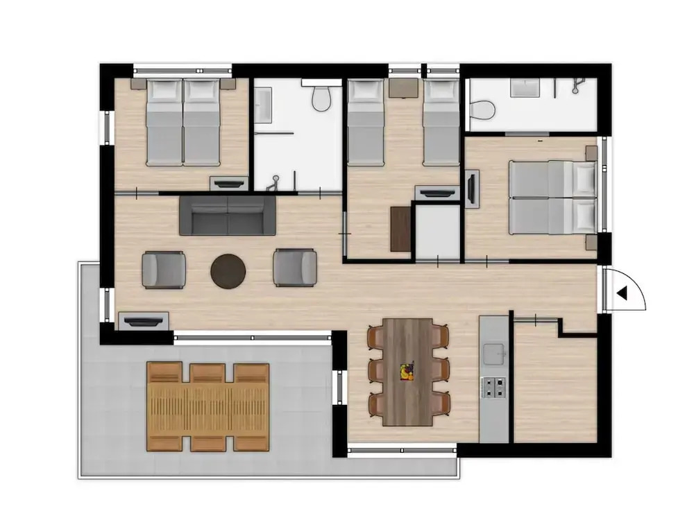 Modern Lodge Near Beach