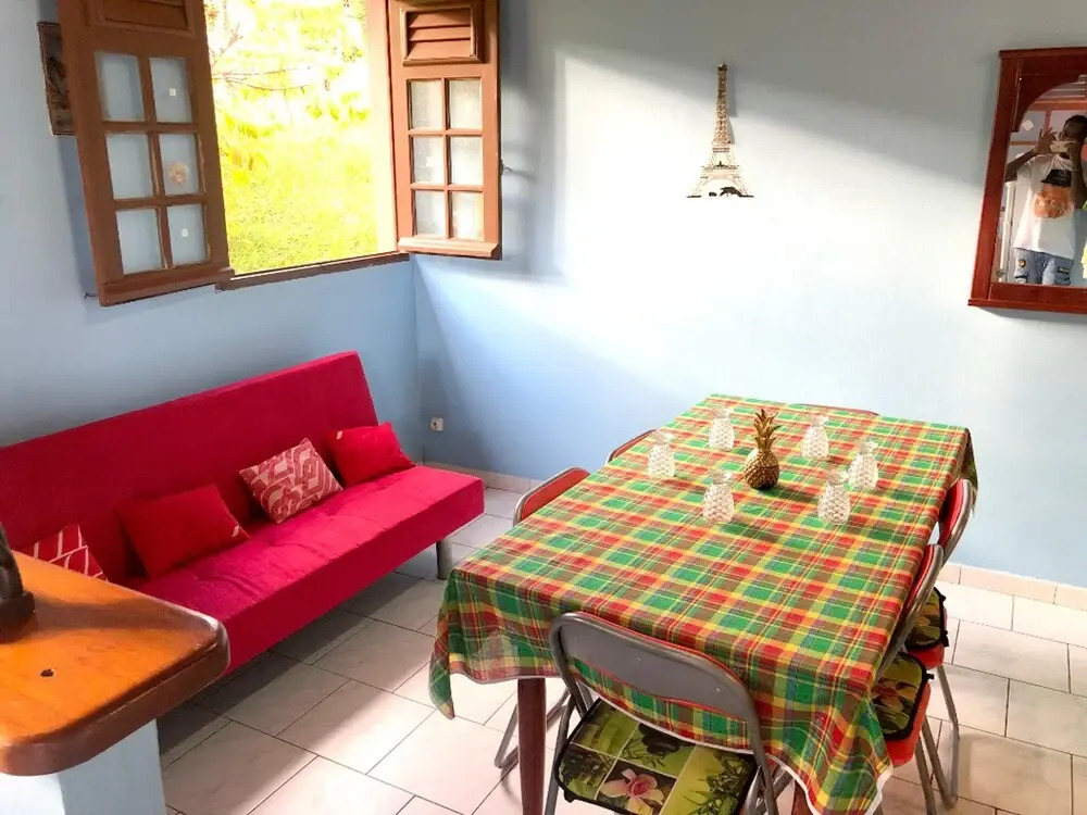 House with 2 Bedrooms in Le François, with Wonderful Sea View, Furnished Garden And Wifi - 6 Km From the Beach