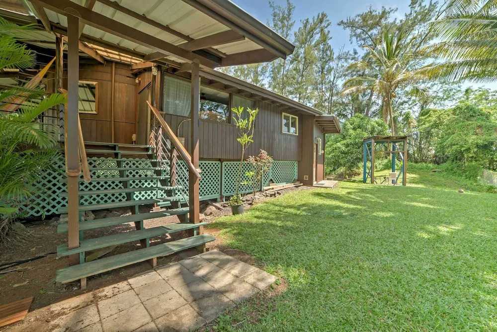 Tropical Cabana w/ Deck, Hot Tub & Lush Scenery!
