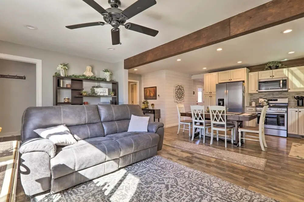 Quaint Creekside Cottage w/ Porch & Backyard!