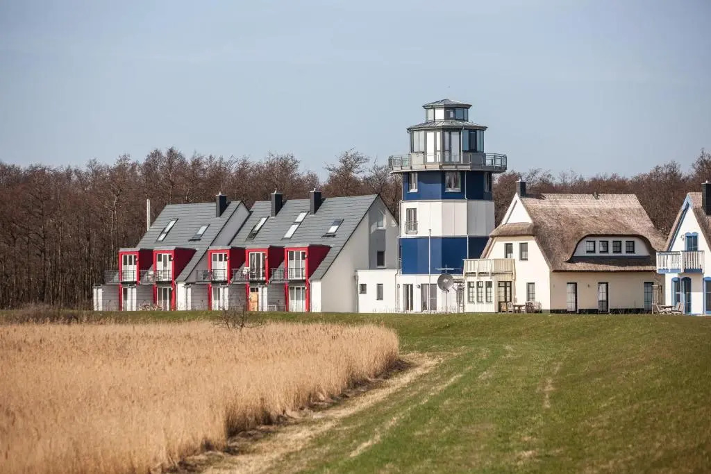 Deichhaus Aalfänger mit Boddenblick, Kamin und Strandnähe