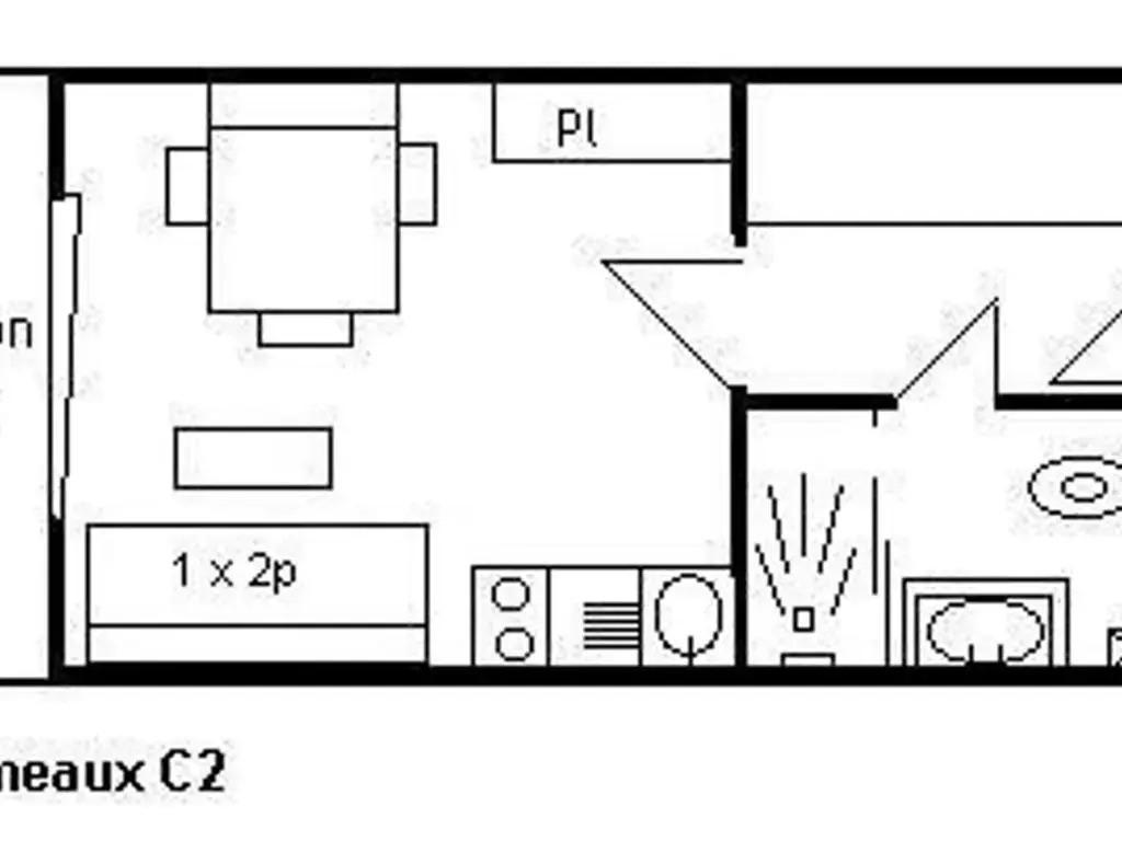 Appartement Méribel, 1 pièce, 3 personnes - FR-1-180-34