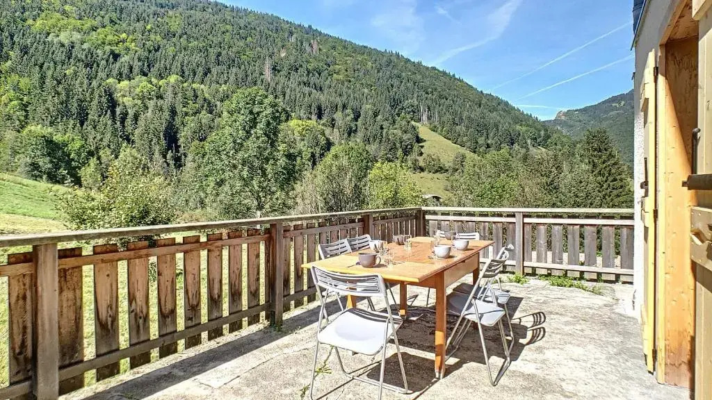 Joli APPARTEMENT DANS CHALET AVEC TERRASSE - SAINT JEAN D'AULPS - PROCHE MORZINE - 6 PERSONNES - LILOU