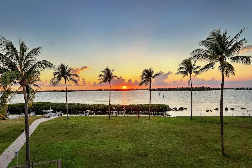 Waterfront luxury Villa 34 with sunset views and boat slip
