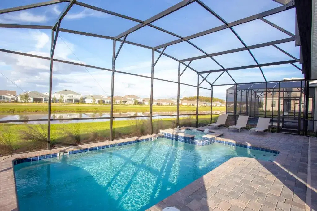 Stunning 8 Bd W/ Pool Close To Disney 2887