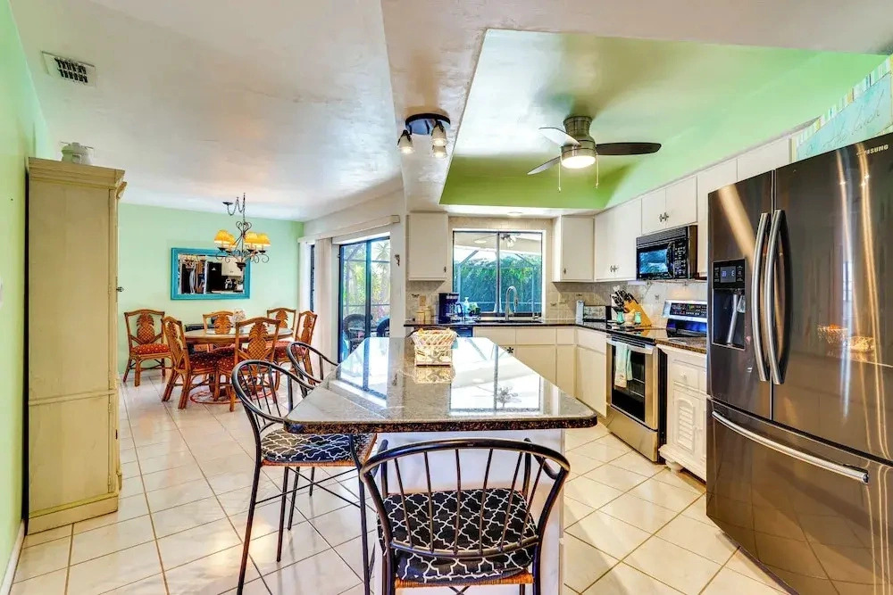 Canal-front Escape w/ Dock & Pool in Cape Coral