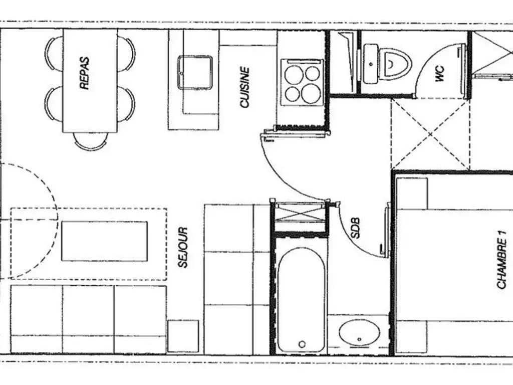 Appartement Valmorel, 2 pièces, 5 personnes - FR-1-291-773