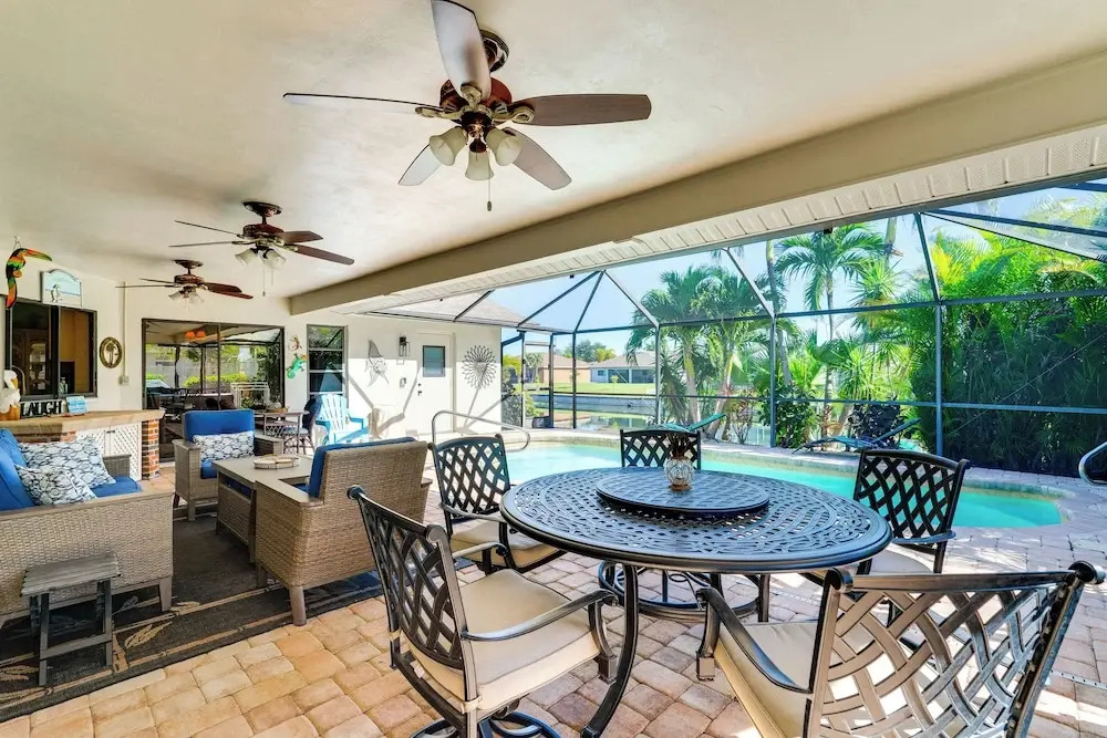 Canal-front Escape w/ Dock & Pool in Cape Coral