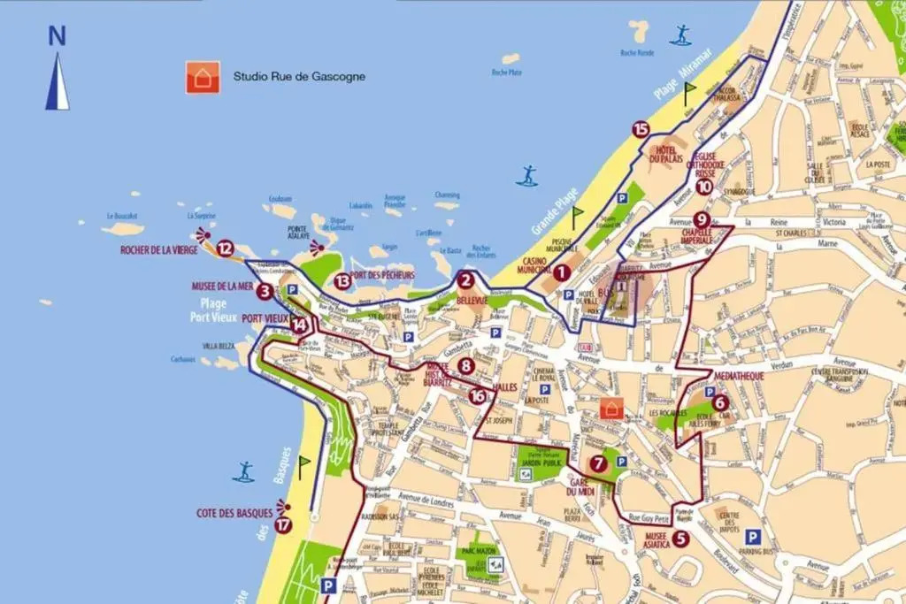 Gascogne, Studio confortable- centre-ville- 5 min de la plage - Wifi
