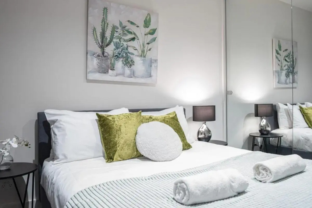 Relaxed 1BR1BA city view apt+WIFI in CBD